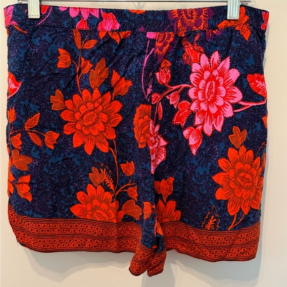 Anthropologie ett:twa High Waist Wynnewood Floral Printed Shorts Shorts Sz L - Picture 6 of 10